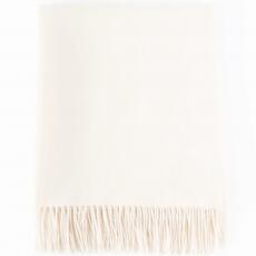 Interblanket Луксозно Одеяло От 100% Бейби Алпака Вълна - Бяло | 130×180 См, 500 Г