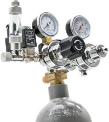 INVITAL Set complet de CO2 cu două trepte cu comutator nocturn și o sticlă de 2, 1 litri (INS00187)