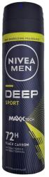 Nivea men deodorant spray deep sport maxx tech 150ml 72h black carbon antibacterien