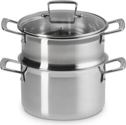 Le Creuset Oală cu inserție pentru gătit la abur, 3-ply, 20 cm (53812200010000)