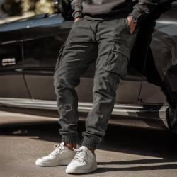 Forex Pantaloni bărbați Cargo Regular Fit Gri 3510-DARKGREY-30 (3510-DARKGREY-30)
