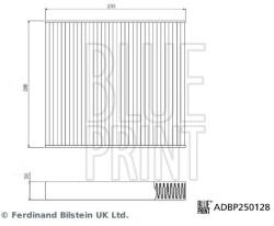 BLUE PRINT Filtru, aer habitaclu BLUE PRINT ADBP250128 (ADBP250128)