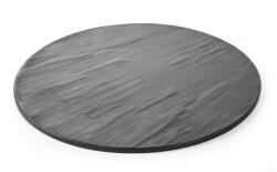 Hendi Platou rotund servire, Hendi, din melamina cu aspect ardezie, 430x(H)7 mm, DNH561416 (DNH561416)