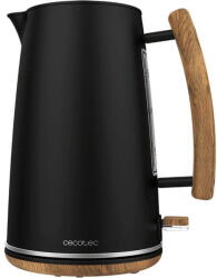 Cecotec Fierbator de apa Cecotec Thermosense 400, cu maner din lemn, 3000 W, 1.7 L, Negru (354) Fierbator