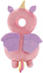 Cyrax hátizsák fejvédő párna, unikornis fejtámla, babáknak, 33x6x19 cm, 180 g, rózsaszín (130879)