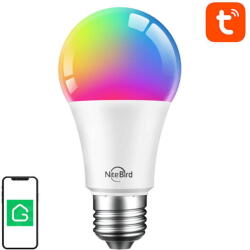 Gosund Bec LED RGB+CW inteligent Gosund WB4, Wi-Fi, E27, 9W, 800 lm, lumina alba si colorata (2700-6500K), Clasa energetica F (WB4-7267)