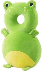 Cyrax hátizsák fejvédő párna, béka fejtámla, babáknak, 33x6x19 cm, 180 g, zöld (130872)