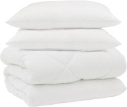 vidaXL Téli takaró párnával 3 pcs Fehér Mikroszál 3377744 (3377744)