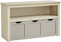 VASAGLE Gyerekszoba Tároló - Homok Bézs, 3 fiókos, Görgős