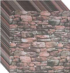 NEXTLY 20 db-os 3D NEXTLY öntapadós tapéta szett, falra vagy mennyezetre, vízálló, állítható, erős ragasztóval, könnyen felhelyezhető, 10, 6 m2 fedett terület, 70x77 cm, modern design, többszínű, kód: J7446-