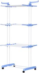 Homcom Szárítógép, Homcom, acél/műanyag, 73x64x177cm, fehér/kék (USCATOR-VER-BLU-120) Ruhaszárító