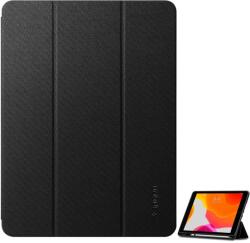 Spigen Urban Fit ACS01060 Tok - Apple iPad 10.2 (2021), Oldalra Nyiló, Asztali Tartós, Textil, Fekete