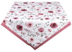 Clayre & Eef Clayre-Eef Rusztikus Rózsás Asztalterítő - Pamut - 150x250cm