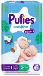 pufies Scutece pentru bebeluși Pufies Sensitive - Newborn, mărimea 1, 2-5 kg, 43 buc (54000180)