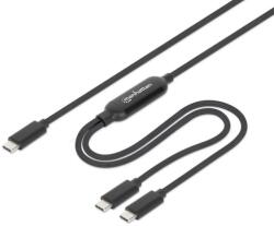 Manhattan Cablu de date Manhattan 355810, USB-C male - 2 x USB-C male, 2 m, Black (355810)