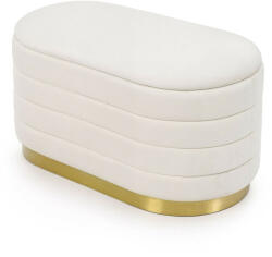 AKORD BELLA Tárolós Puff Welur Krém Modern Glamour (PUBELLA-CR)