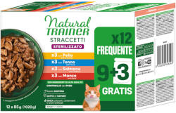 Natural Trainer 24x85g Natural Trainer Straccetti Adult Sterilised csíkok szószban nedves macskatáp - Vegyes csomag