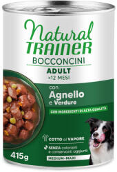Natural Trainer 2x415g Natural Trainer Bocconcini Adult Medium & Maxi Chunks medves kutyatáp - Bárány