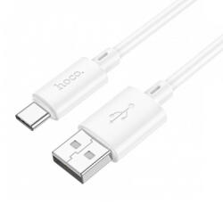 hoco. X88 USB-A to USB-C adatkábel, töltőkábel, fehér (18W, 3A, 1m)
