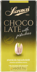 SZERENCSI Choco Late 90Gr Pisztáciával Dúsított Tejcsokoládé