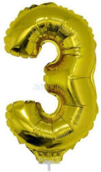 Funny Fashion Számos lufi - 3, arany, 42 cm