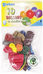 GLOBOS Metál színű lufi 10 darabos készlet - 29 cm
