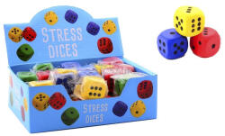  Stresszoldó puha dobókocka - 4 cm, többféle - jatek-auto