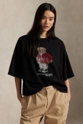 Ralph Lauren pamut póló - fekete L - answear - 73 990 Ft