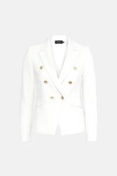 Karen Millen Fehér Klasszikus Blézer Kétsoros Sima Karen Millen 36