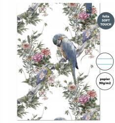 Bee-bee Füzet A4 32 Lapos Vonalas 90G Boho Papagáj (ZA432K2LBH25-2)