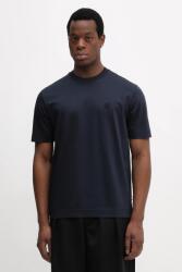 BOSS pamut póló - sötétkék XL - answear - 42 990 Ft
