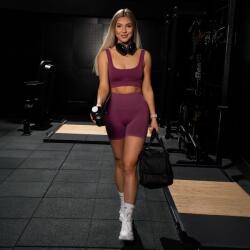GymBeam Безшевен спортен сутиен Lift Plum L