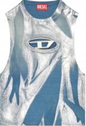 Diesel Kék Ujjatlan Női Felső Logóval És Ezüst Mintával (PO1155)