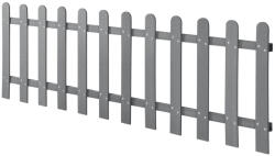 Wohnen Kerítés WPC kerítéselem 200x60 cm fa-műanyag kompozit szürke WPC kerítéspanel