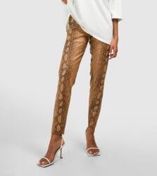 Boohoo Bézs Animal Print Leggings Gkk B18__M