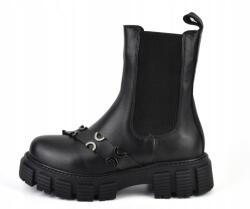 Bombonella Női bokacsizma Bombonella 10T 158 8277 műbőr fekete méret38 (10T 158 8277)