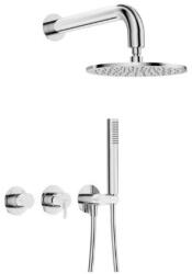 Deante Falba süllyesztett csaptelep, Deante Silia falsík alatti zuhanyszett fejzuhannyal, króm NQS_00YK