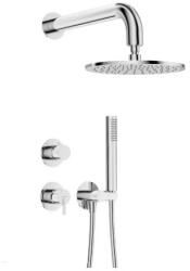 Deante Falba süllyesztett csaptelep, Deante Silia falsík alatti zuhanyszett fejzuhannyal, króm NQS_09YK - zuhanykabin