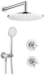 Deante Falba süllyesztett csaptelep, Deante Temisto falsík alatti zuhanyszett, króm NAC_09QT