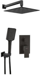 Deante Falba süllyesztett csaptelep, Deante Anemon Bis zuhanyszett, fekete NAC_N9MP