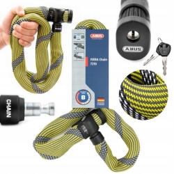 ABUS Lánc Abus Ivera 7210/85, sárga (racing yellow) 85 cm, kulcs (87778 0)
