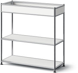 Tchibo - /Cn3 Slim Line fém konzolasztal tárolófelülettel - fehér