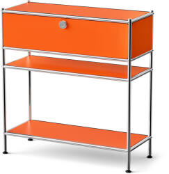 Tchibo - /Cn3 Slim Line fém konzolasztal fiókkal - narancssárga