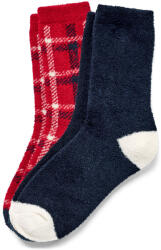 Tchibo - 2 pár női puha zokni - nő - méret 39-42 - kék/kockás