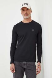 BOSS Orange pamut hosszúujjú - fekete L