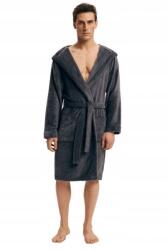 Henderson Esotiq-Henderson Férfi fürdőköpeny Vocal 43447 szürke Szürke 3XL (42447)