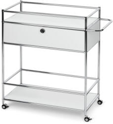 Tchibo - /Cn3 fém zsúrkocsi fiókkal - fehér