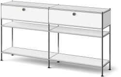 Tchibo - /Cn3 Slim Line fém konzolasztal 2 fiókkal - fehér