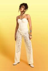 Boohoo Fehér Csipkés Overál Ihl B18__XL