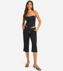 Boohoo Fekete Casual Nadrág Yvi B18__M